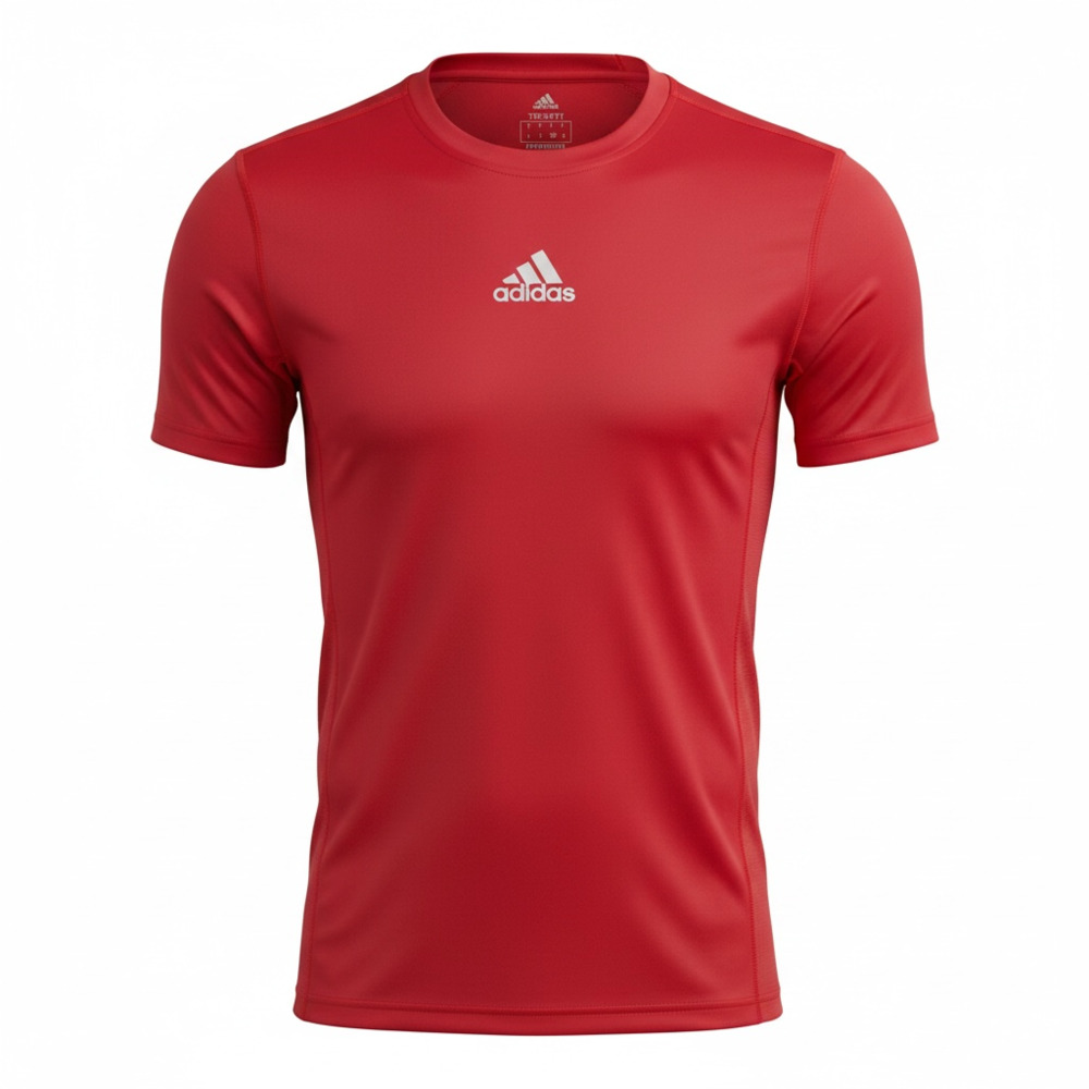 Adidas Techfit Short Sleeve Training T-Shirt Red